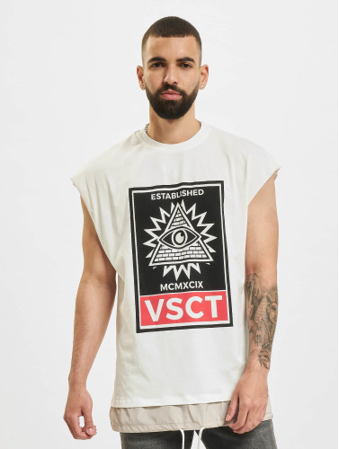 VSCT Clubwear / t-shirt 2 In 1 Eye Oversize in wit