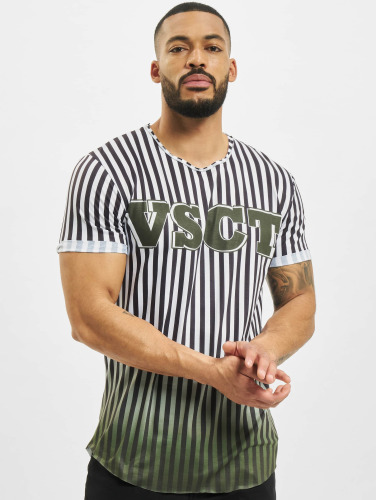 VSCT Clubwear / t-shirt Graded Coach Striped Logo in wit