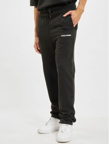 PEGADOR / joggingbroek Logo Wide in zwart