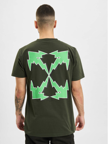 Off-White / t-shirt Bolt Arrow S/S Slim in groen