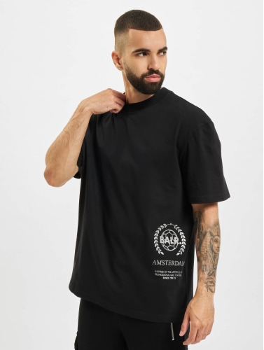 BALR / t-shirt Crest Print Amsterdam Box Fit in zwart