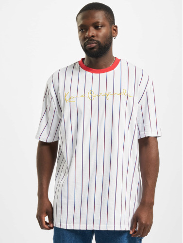 Karl Kani / t-shirt Originals Pinstripe in wit