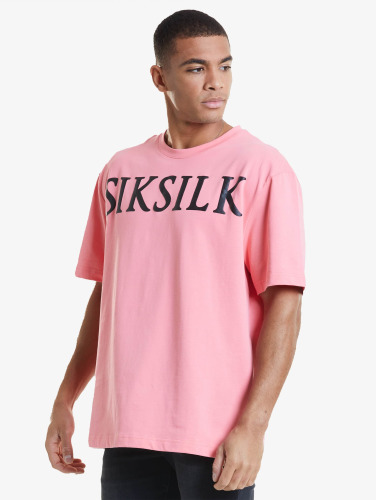 Sik Silk / t-shirt Drop Shoulder Relaxed Fit in pink