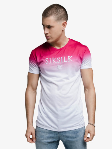 Sik Silk / t-shirt High Fade Embroidery Gym in pink