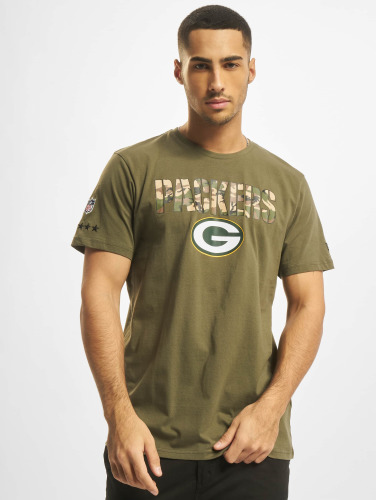 New Era / t-shirt NFL Green Bay Packers Camo Wordmark in olijfgroen