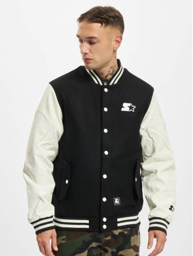 Starter College jacket -2XL- Starter Zwart/Wit