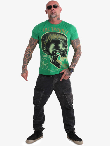 Yakuza / t-shirt Fcku in groen