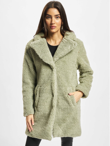 Urban Classics / Parka Ladies Oversized Sherpa in olijfgroen