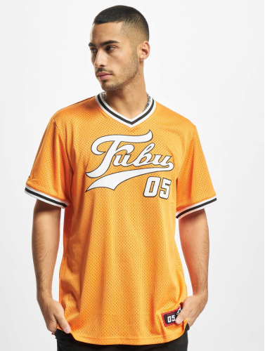 Fubu / t-shirt Varsity Mesh in oranje