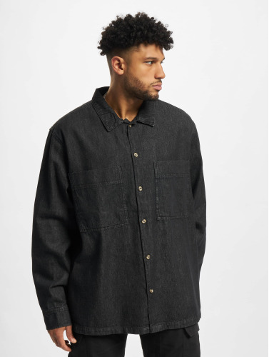 Urban Classics / overhemd Oversized Denim in zwart