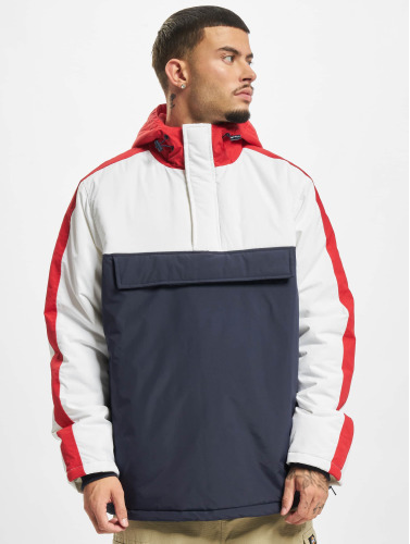 Urban Classics / Zomerjas 3-Tone Padded Pull Over Hooded in blauw