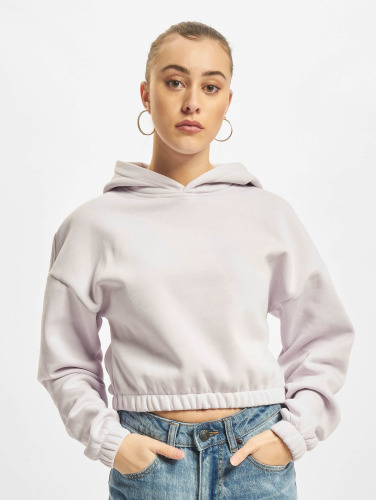 Urban Classics / Hoody Ladies Short Oversized in paars