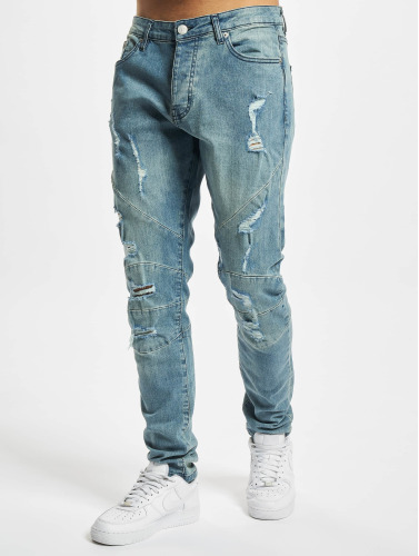 Cayler & Sons / Slim Fit Jeans Paneled Denim Pants in blauw