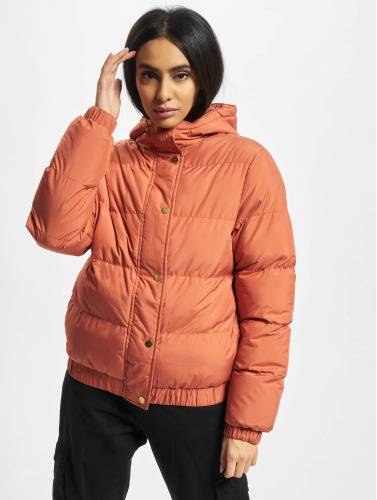 Urban Classics / Gewatteerde jassen Ladies Hooded in rood