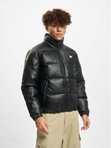 Southpole Jacket -M- Imitation Leather Bubble Zwart