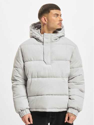 Urban Classics / winterjas Hooded Cropped Pull Over in grijs