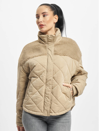 Urban Classics / winterjas Ladies Oversized Diamond Quilt in beige