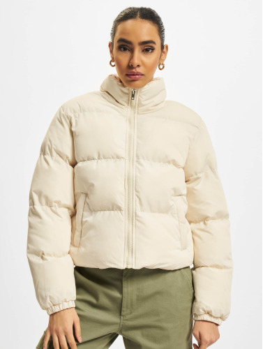 Urban Classics Gewatteerd jack -XS- Ladies Short Peached Puffer Jacket whitesand Creme