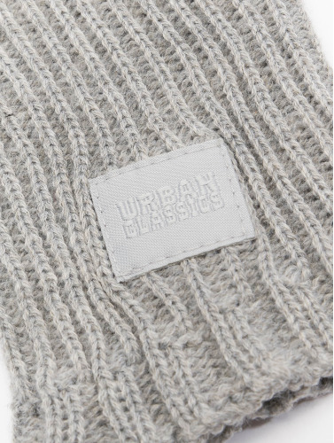 Urban Classics Winterhandschoenen -S/M- Knitted Wool Mix Smart Grijs