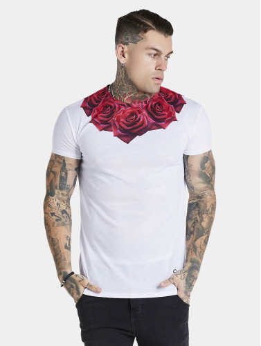 Sik Silk / t-shirt Rose in wit