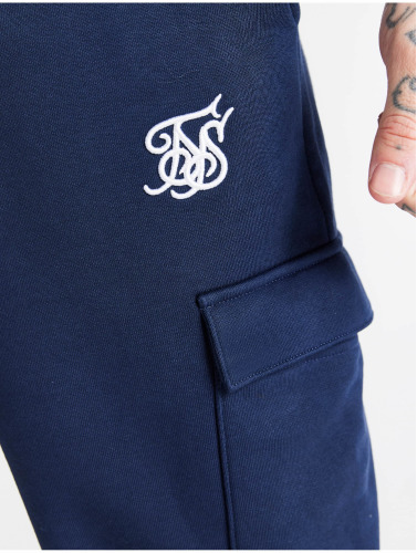 Sik Silk / joggingbroek Cargo Fleece in blauw