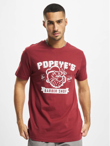 Merchcode / t-shirt Popeye Barber Shop in rood