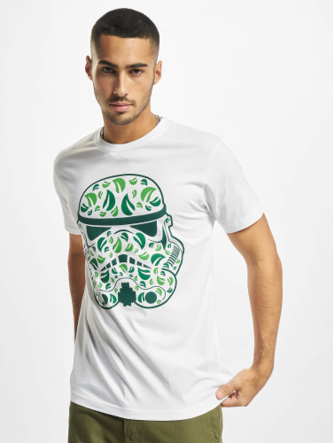 Merchcode / t-shirt Stormtrooper Leaves 2.0 in wit