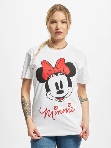 Merchcode / t-shirt Ladies Minnie Mouse in wit