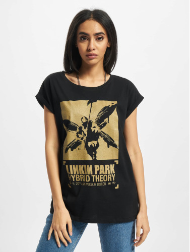 Merchcode / t-shirt Ladies Linkin Park Anniversary Motive in zwart