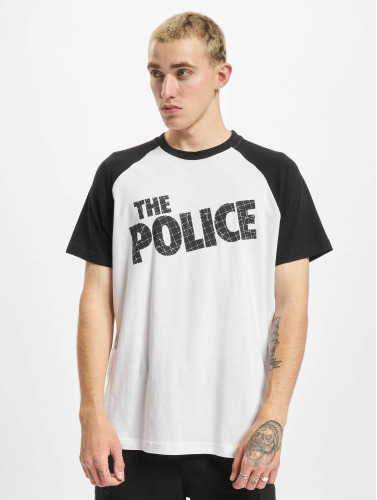 Merchcode / t-shirt The Police Logo Raglan in wit