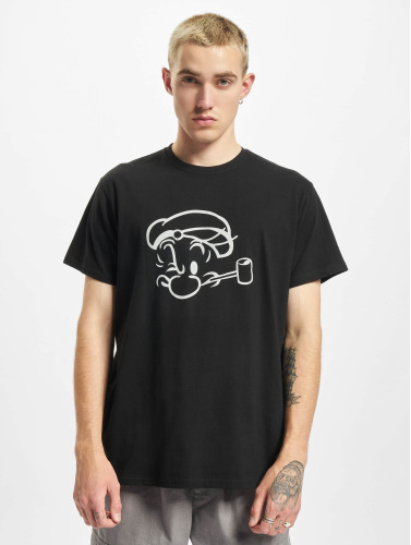 Merchcode / t-shirt Popeye Face Sketch in zwart