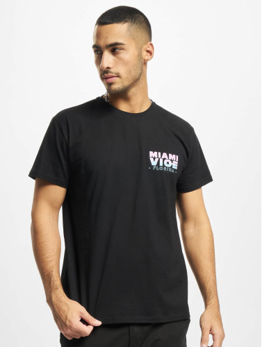 Merchcode Heren Tshirt -L- Miami Vice Florida Zwart