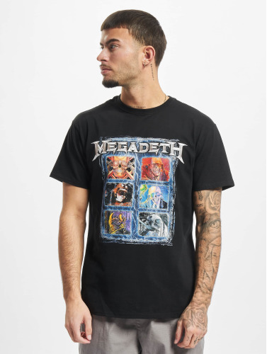 Merchcode / t-shirt Megadeth Heads Grid in zwart