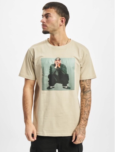 Mister Tee Heren Tshirt -XXL- Tupac Sitting Pose Beige