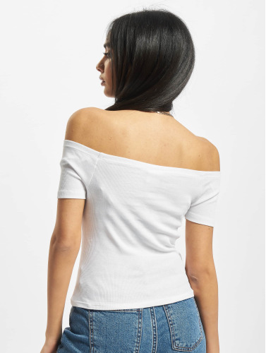 Urban Classics / t-shirt Ladies Off Shoulder Rib 2-Pack in wit
