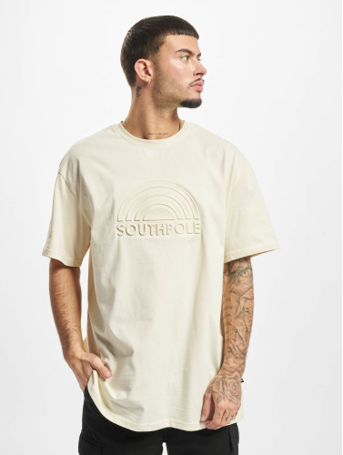 Southpole Heren Tshirt -2XL- 3D Logo Creme