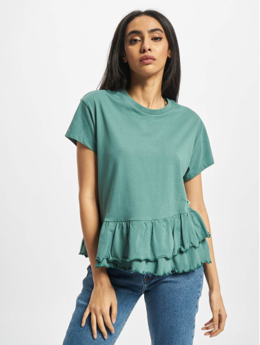 Urban Classics / t-shirt Ladies Organic Volant in groen