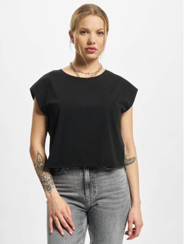 Urban Classics / t-shirt Ladies Organic Short 2-Pack in zwart