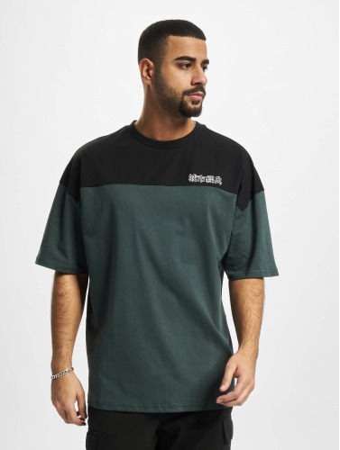 Urban Classics / t-shirt Oversized Color Block Logo in groen