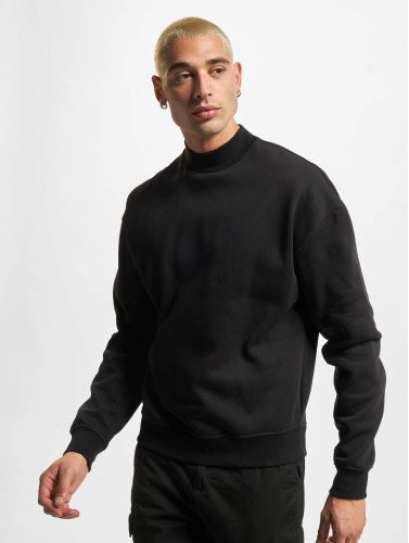 Urban Classics Sweater/trui -M- Mock Neck Zwart