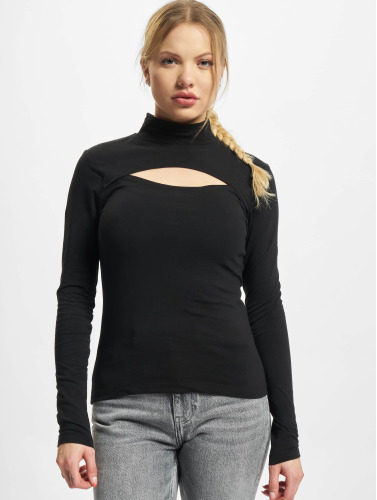 Urban Classics Longsleeve top -2XL- Cut-Out Turtleneck Zwart