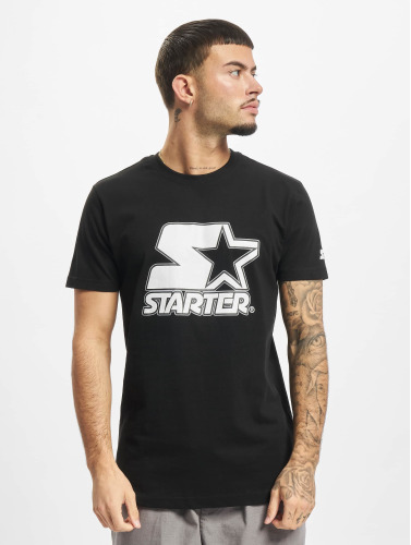 Starter Heren Tshirt -L- Contrast Logo Jersey Zwart