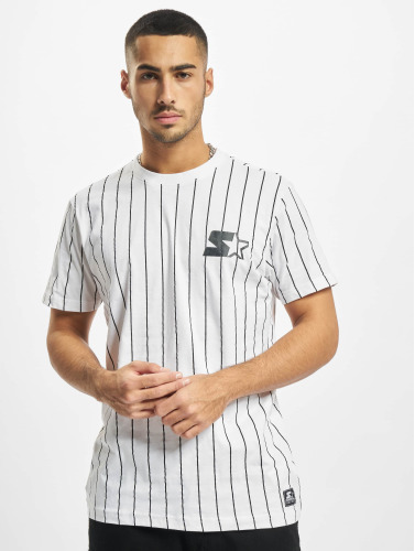 Starter Black Label Heren Tshirt -XL- Pinstripe Jersey Wit