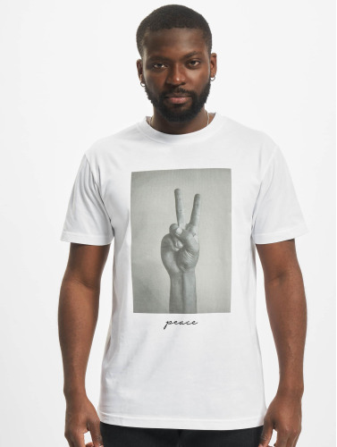 Urban Classics Heren Tshirt -XXL- Peace Sign Wit