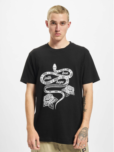 Mister Tee / t-shirt Snake Love Faith Hope in zwart