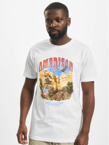 Mister Tee / t-shirt American Life Mount Roushmore in wit