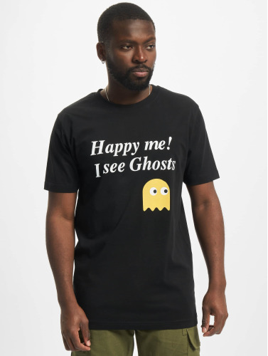 Mister Tee / t-shirt Happy Me I See Ghosts in zwart