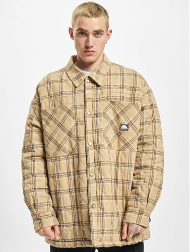 Southpole / Zomerjas Flannel Quilted Shirt in beige