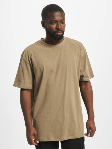 Urban Classics Heren Tshirt -M- Heavy Oversized Beige/Groen