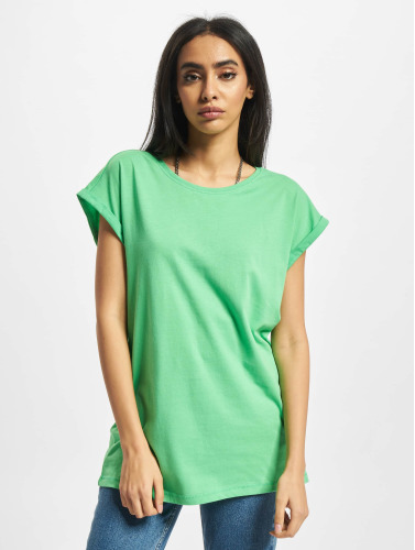 Urban Classics Dames Tshirt -L- Extended Shoulder Groen